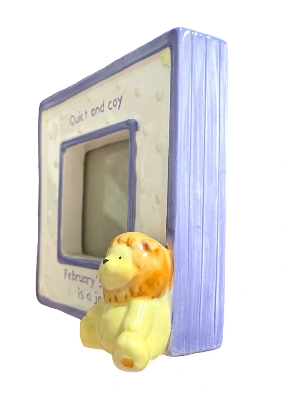 February’s Child Cute Chunky Picture Frame By Russ From Birthday Month Series